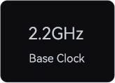 2.2GHz Base Clock