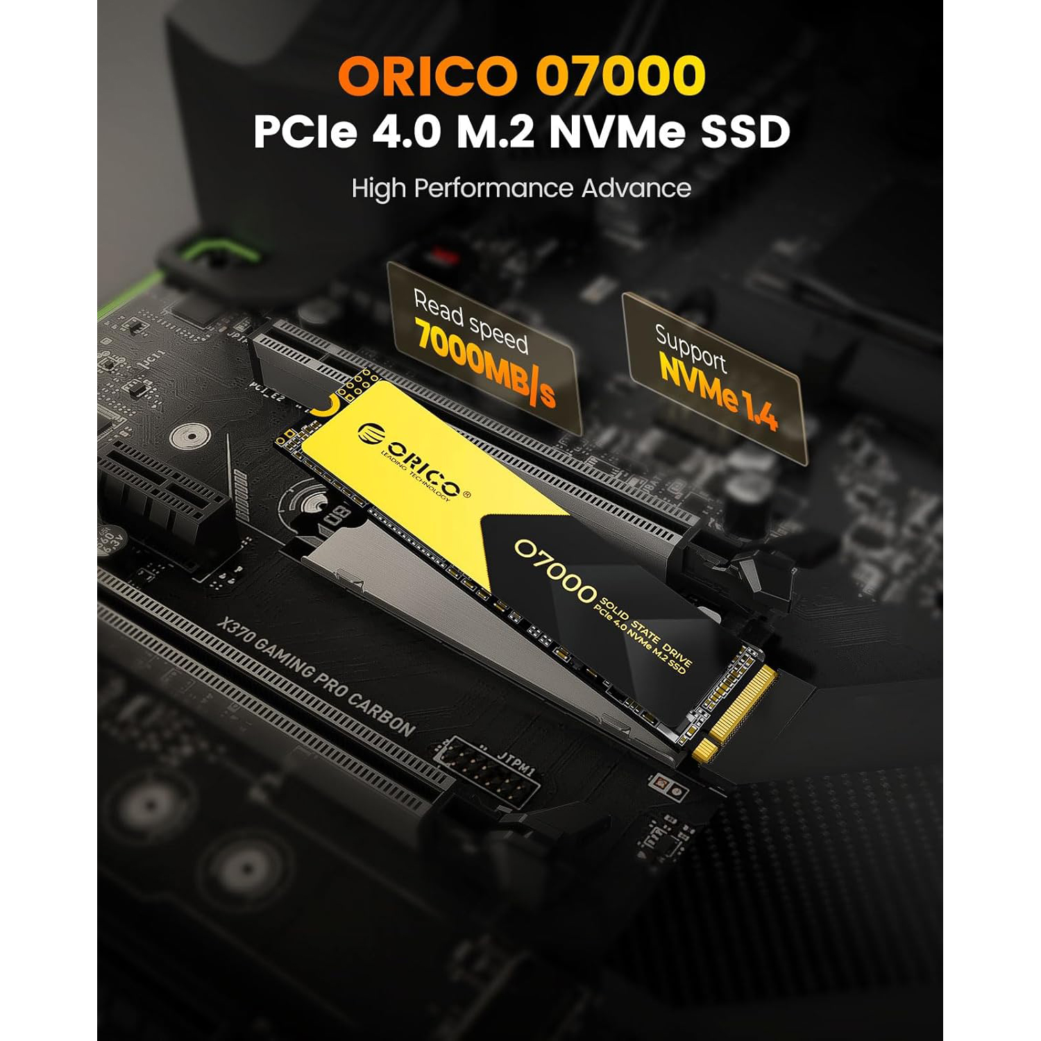 ORICO O7000 512GB NVMe SSD、ヒートシンク付き Amazon.co.jp: ORICO O7000 512GB NVMe SSD with Heatsink, SLC
