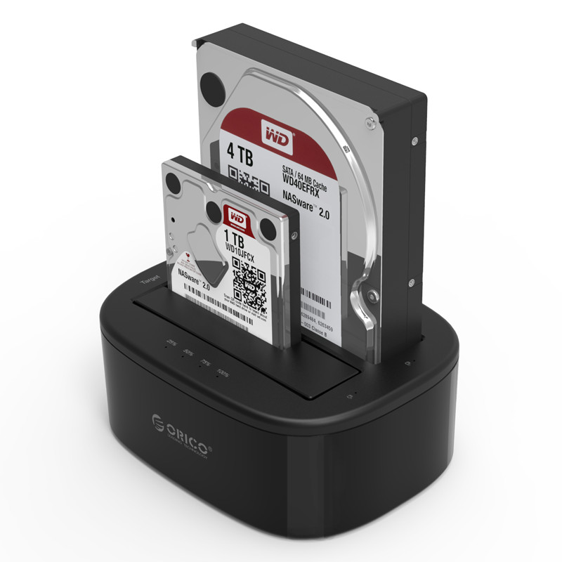 ORICO Tool-Free 2.5 & 3.5 External Hard Drive Enclosure Docking Station 