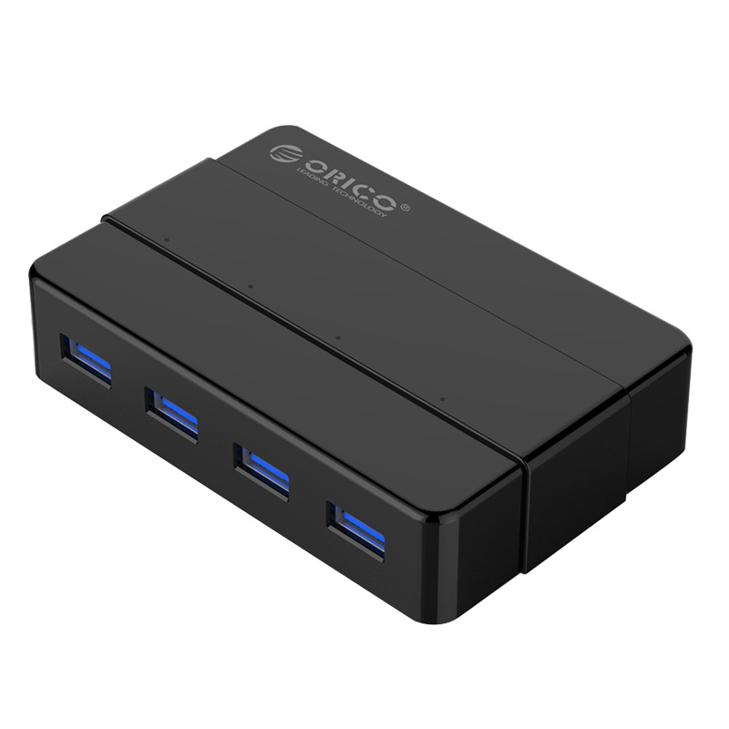 ORICO 4 Port Portable USB3.0 HUB for Windows and Mac OS - Black