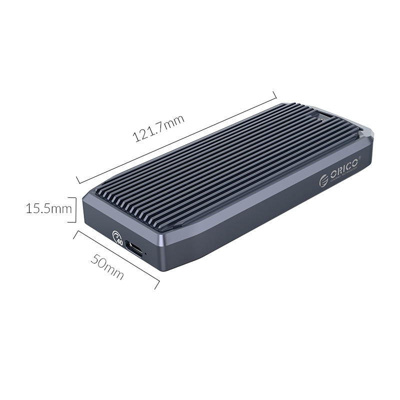 ORICO USB4 NVMe SSD Enclosure 40Gbps PCIe3.0x4 Aluminum