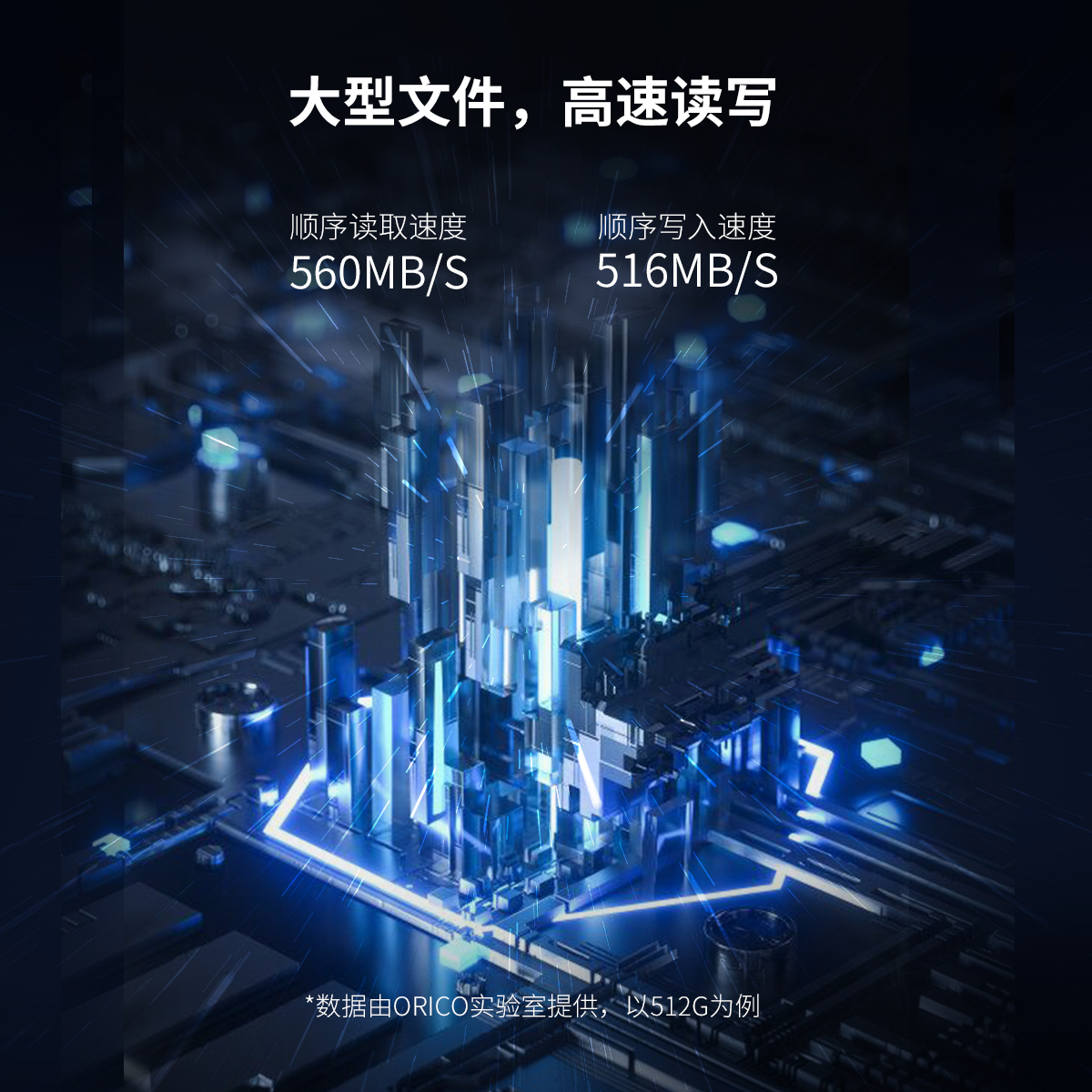 Orico 2.5英寸SATA迅龙固态硬盘大型文件,高速读写