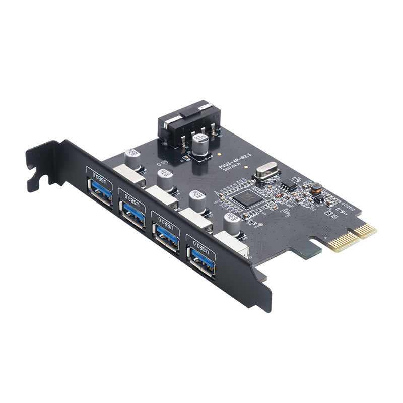 ORICO USB3.1 Adaptateur de Carte dextension PCI-E avec 2 Ports USB3.1 externes et connecteur dalimentation 15PIN pour PC Windows 