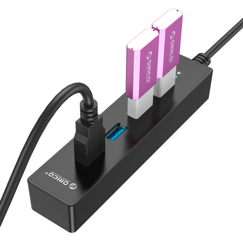 4 Port USB 3.0 Hub avec adaptateur secteur 12V - Orico