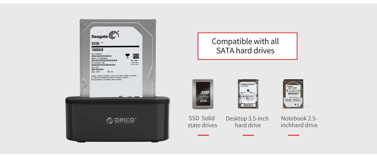 Orico 2 5 3 5 Inch Hdd And Ssd Hard Drive Dock