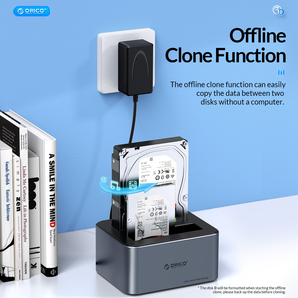 ORICO 2.5/3.5 HDD/SSD Single Bay Dock Container Style-奥睿科官网