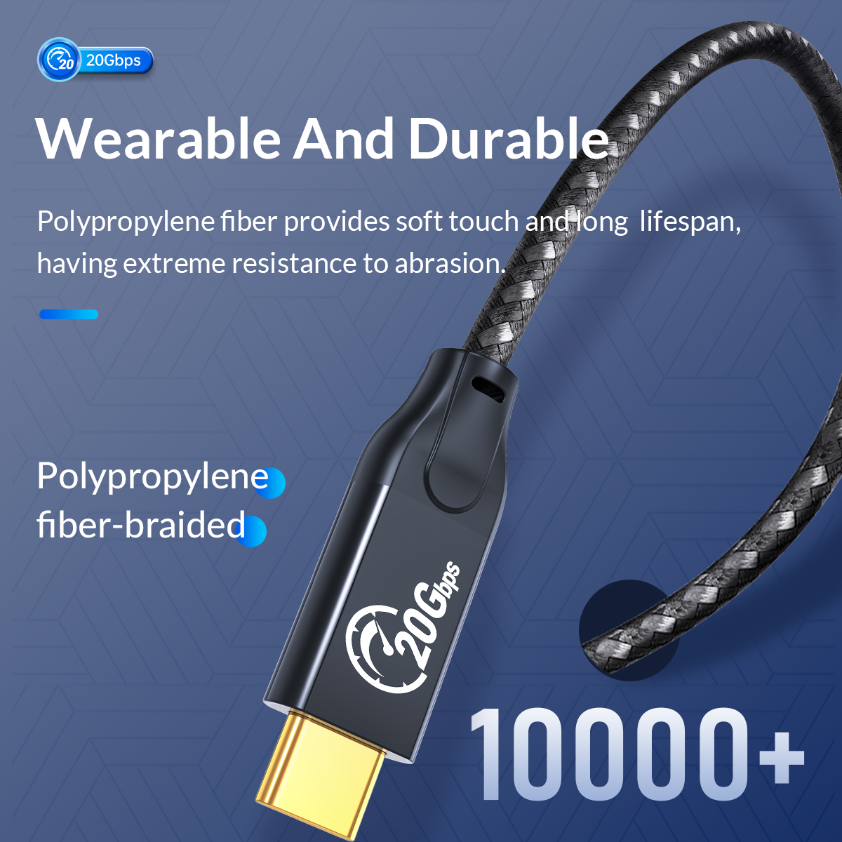 ORICO USB-C3.2 Gen2*2 high-speed data cable-奥睿科官网 ORICO USB-C3.2 Gen2*2 high-speed data cable-奥睿科官网