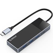 ORICO-Répartiteur multi-type C, 4 ports, HUB USB 3.0, 5Gbps, haute