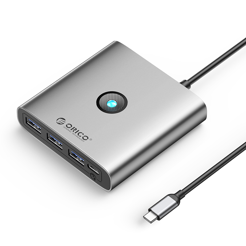 ORICO-Répartiteur multi-type C, 4 ports, HUB USB 3.0, 5Gbps, haute