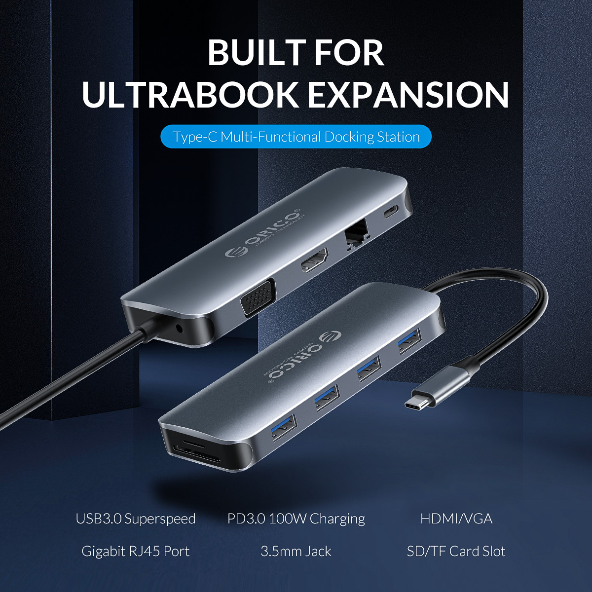 Multi-function Type-C Docking Station - Orico