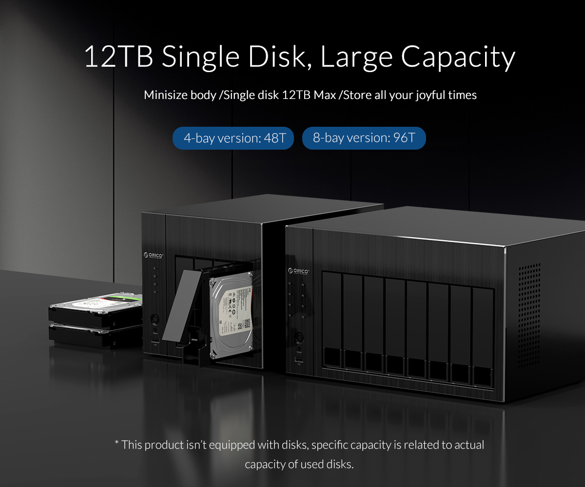 2.5/3.5inch 8-Bay Network Attached Storage with RAID-奥睿科官网