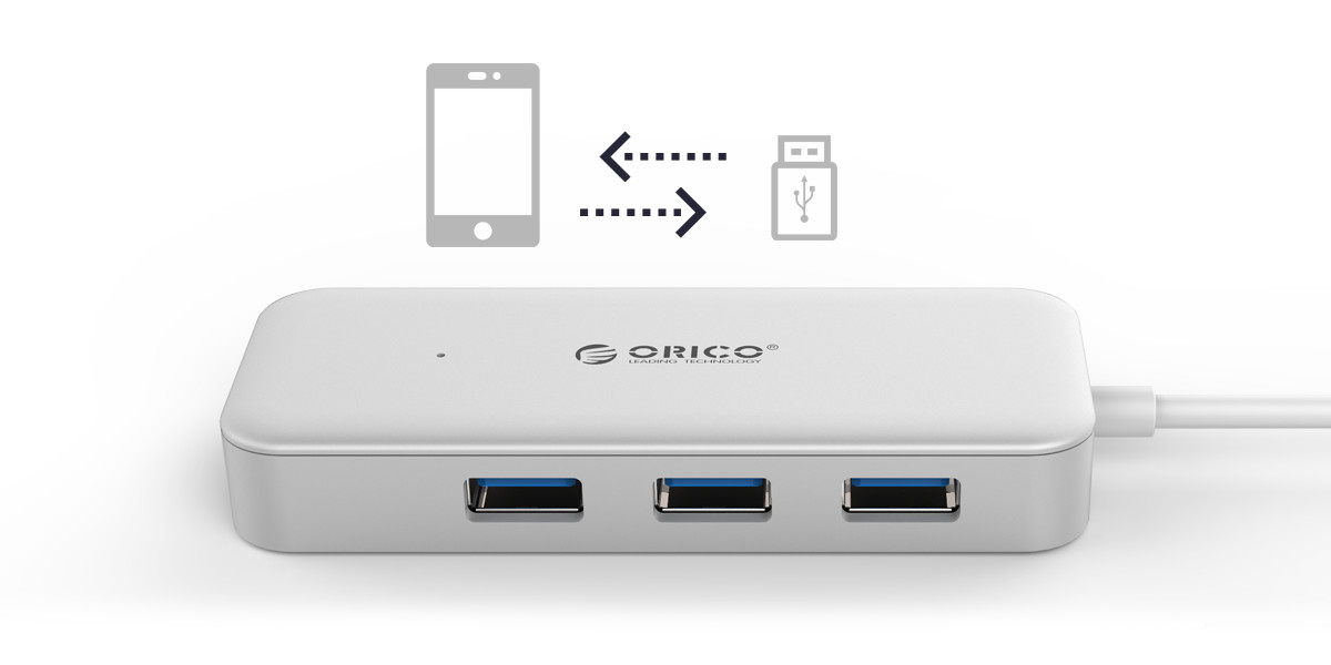 Hub USB C, ORICO 6 en 1 Adaptateur USB C vers USB, USB Multiple